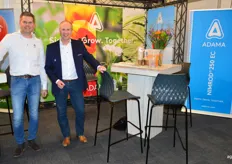 Hans Pijpers en Kees-Jan Nell van Adama Northern Europe bv, producent van vruchtverdunningsmiddel voor fuit: Brevis